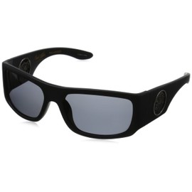 Black Flys Christian Fletcher Racer Fly Polarized Wrap Sunglasses, Matte Black, 60 mm