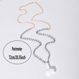 Ultra Strong Magnetic Airpod Pro Strap Anti-Lost Cord Sports Lanyard Compatible with Airpods 3rd 2nd Generation Pro 3 2 1, 72cm (Silver Gray Crystal)