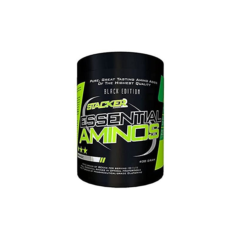 Stacker2 Essential Aminos Aminosäure BCAA Amino Bodybuilding (Orange 400g)