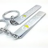 PSL Metal Chrome Logo Keyring Compatible with Smart Cars