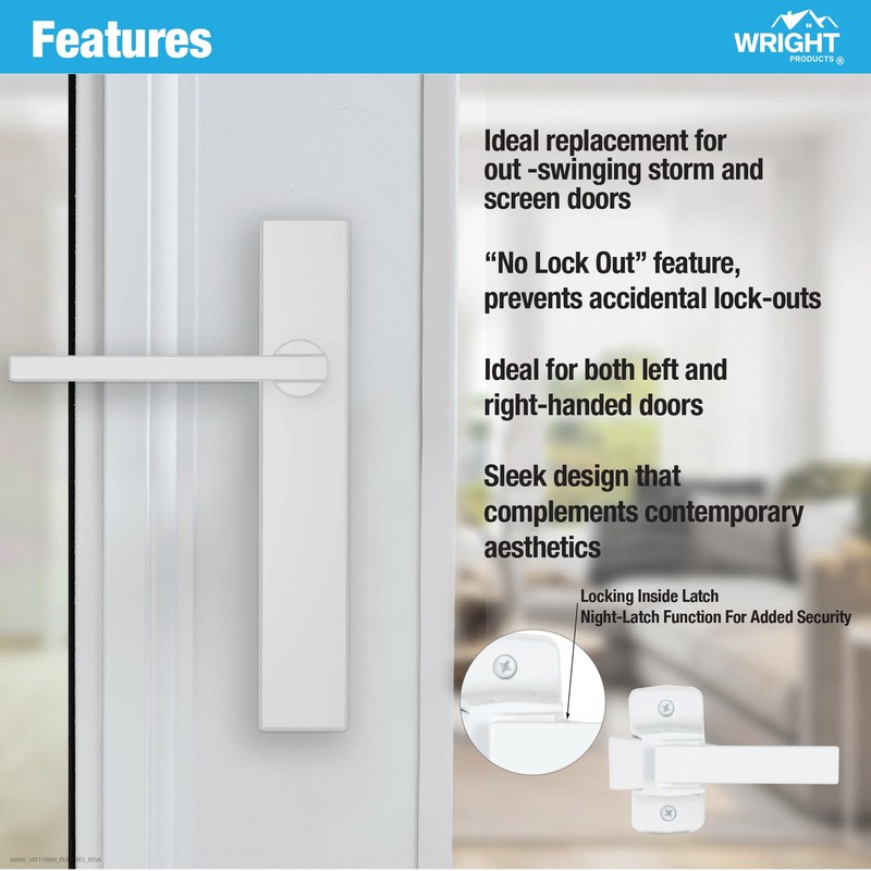 Wright Products - Bayfield Surface Lever Mount Latch for Screen