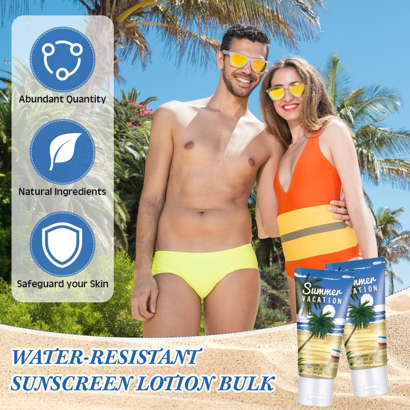 72 Pcs Travel Size Mini Sunscreen Bulk,Summer Vacation