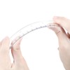 Thinp 2 Pack Small Ruler 6 Inch Ruler Clear Plastic