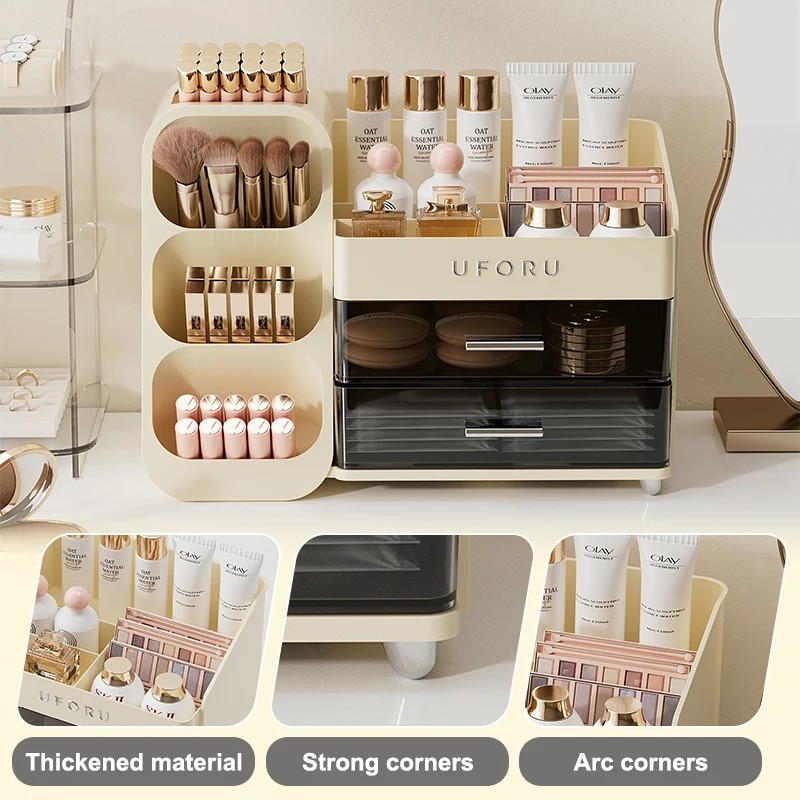 UFORU US Stock Quick Delivery Drawers Brush Storage Box Countertop