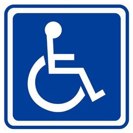 Movilideas Aufkleber für Behinderte, 1 Stück, für den externen Gebrauch, Auto, Lieferwagen, LKW