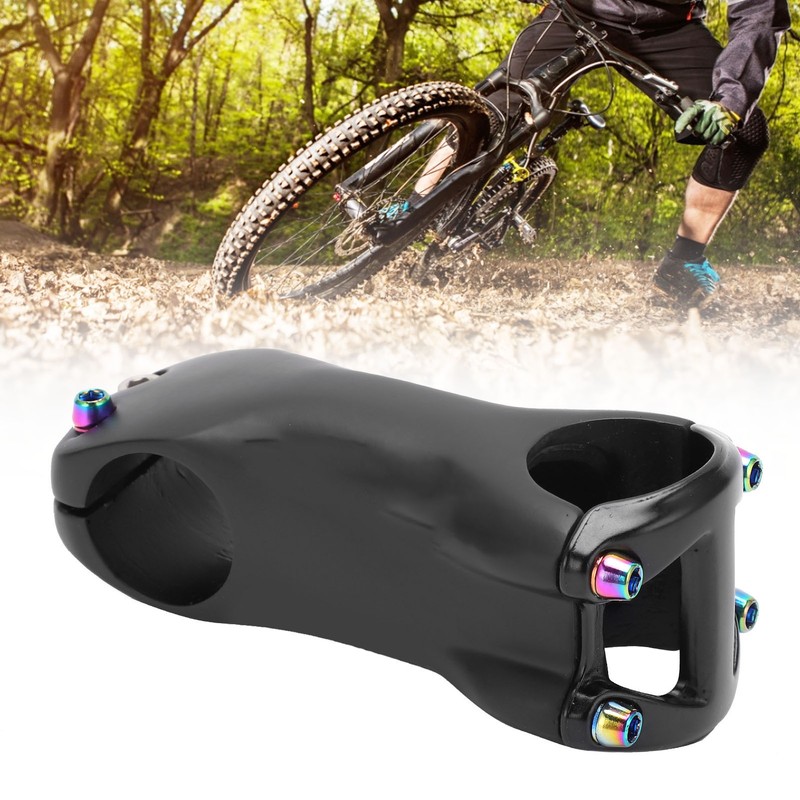 Bicycle Stem Short Handlebar Stem Bar Carbon Fiber 28.6‑31.8MM 6