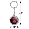 Chupacabra on The Hunt Keychain Chrome Plated Metal Pop Cap