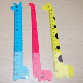 Unbranded 3pcs Cute Animal Cartoon Ruler Back to School Stationery Measuring Tool