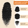 Yacurcur Water Wave Drawstring Ponytail Brazilian Remy Human Hair Ponytail