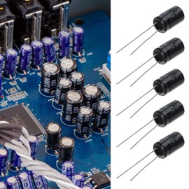 eMagTech 50pcs 1000uF 10V Electrolytic Capacitor 105°C Suitable for Repairing Modifying TV LCD Monitor Stereo Game Console (8x12mm)