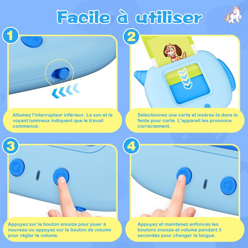 Standard French Normal French Flash Cards for Learning Toddlers 1