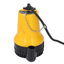 aqxreight Electric Bilge Pump 50W High Lift 25mm Submersible Yellow DC12V