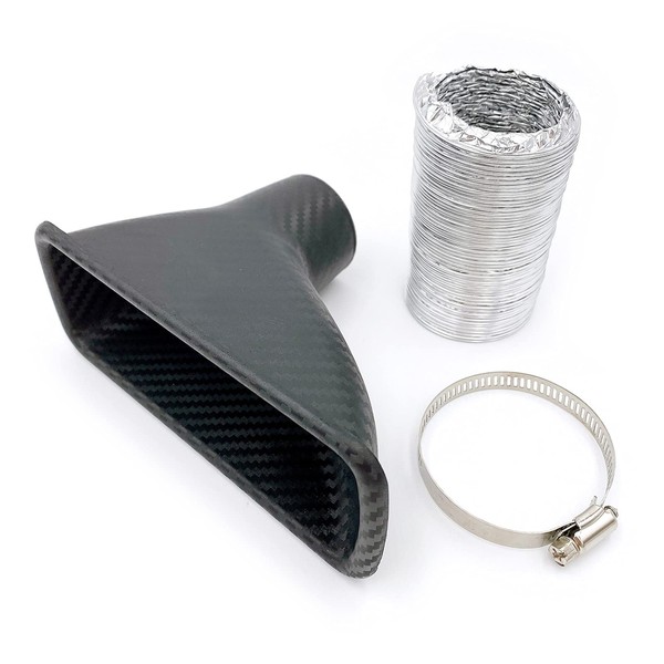 Meliore Universal Dry Carbon Wind Air Intake Duct Brake Bumper