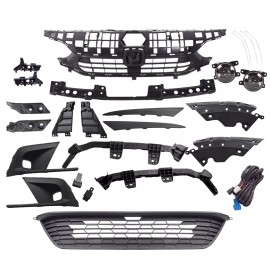 Stunning 17PCS For Honda Civic Sedan 2022-2023 Grille/LED Fog Lamp/Headlight Trim/Bracket