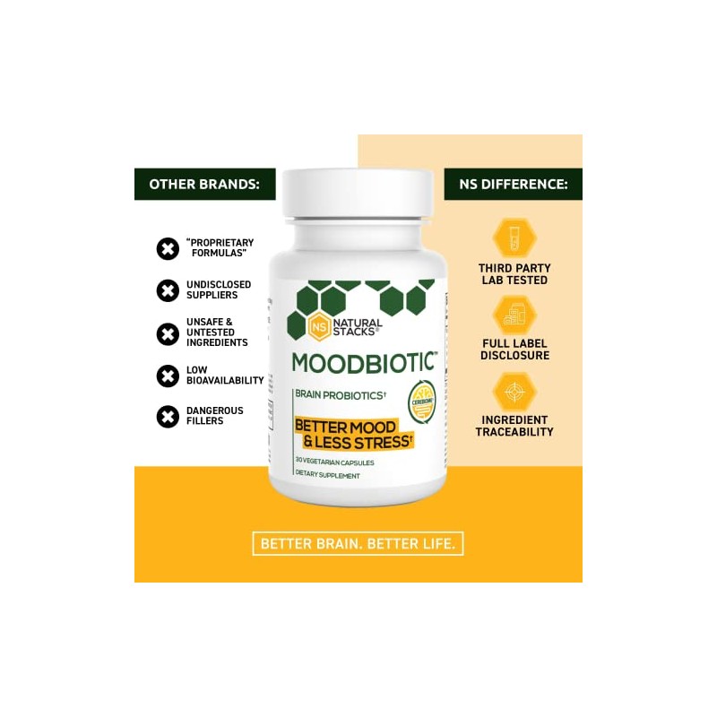 Probióticos para la Mente Natural Stacks 30 Cápsulas