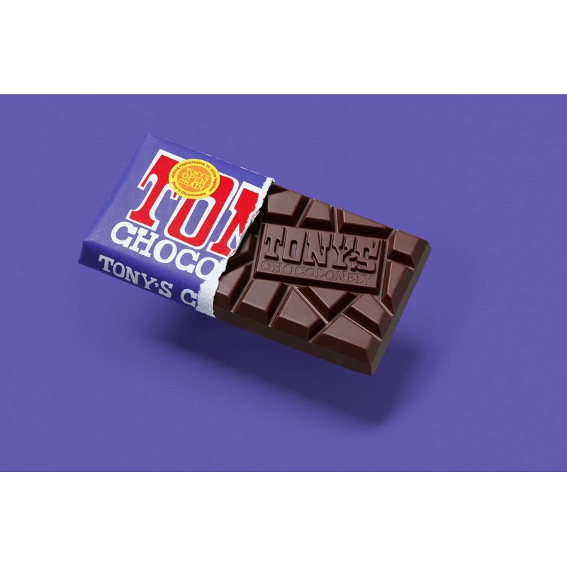 Tony's Chocolonely 42% Dark Milk Chocolate Bar with Pretzel &