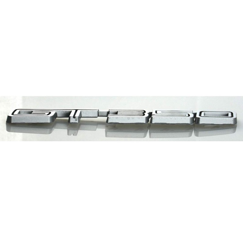 1pcs GT350 Emblem Badge GT Decal Rear Trunk Sticker (Chrome/Black)