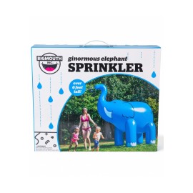 Big Mouth Inc Ginormous 6ft Inflatable ELEPHANT Yard Summer Party Sprinkler BLUE