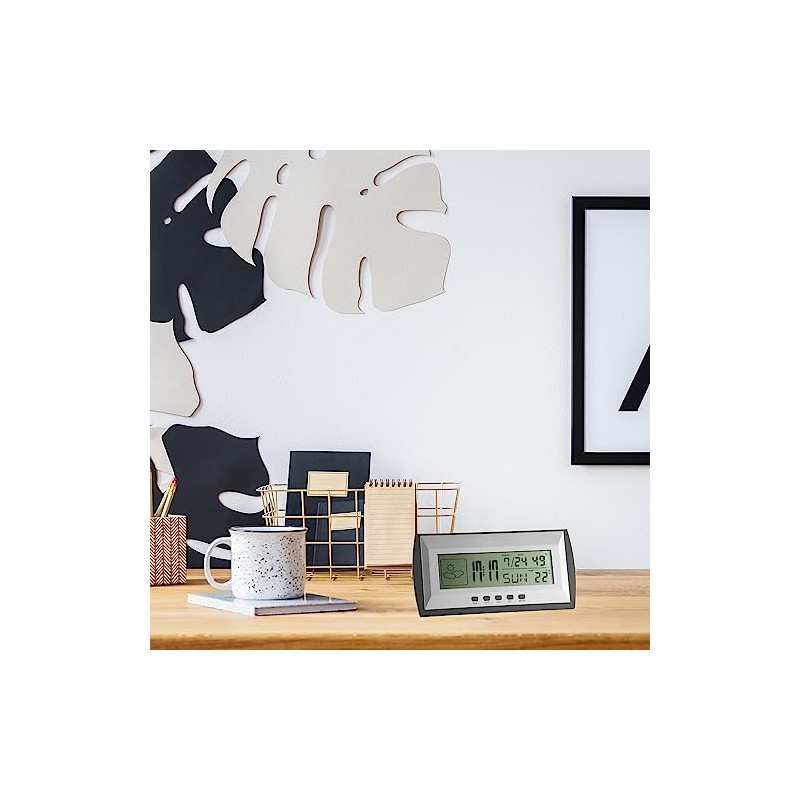 TFA Dostmann digital weather station 35.1065, silver gray