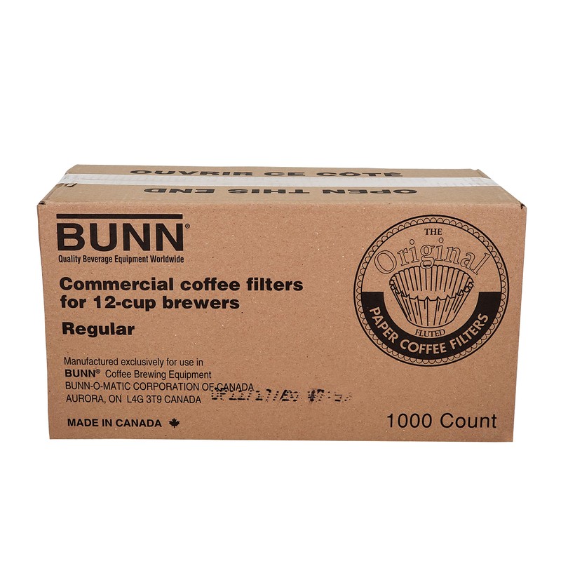 BUNN 12-Cup Commercial Coffee Filters, 1000 Count (Pack of 1),