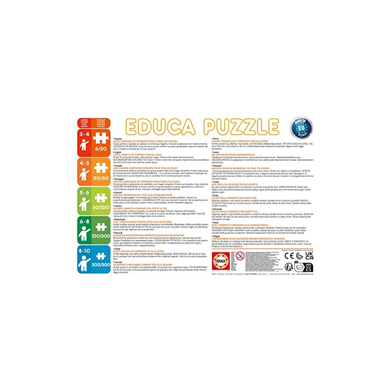 Educa - Puzzle 100 Teile | Dinosaurier, 100 Teile Puzzle