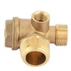 3-Port Brass Air Compressor Check Valve Connection Tool Check Valve