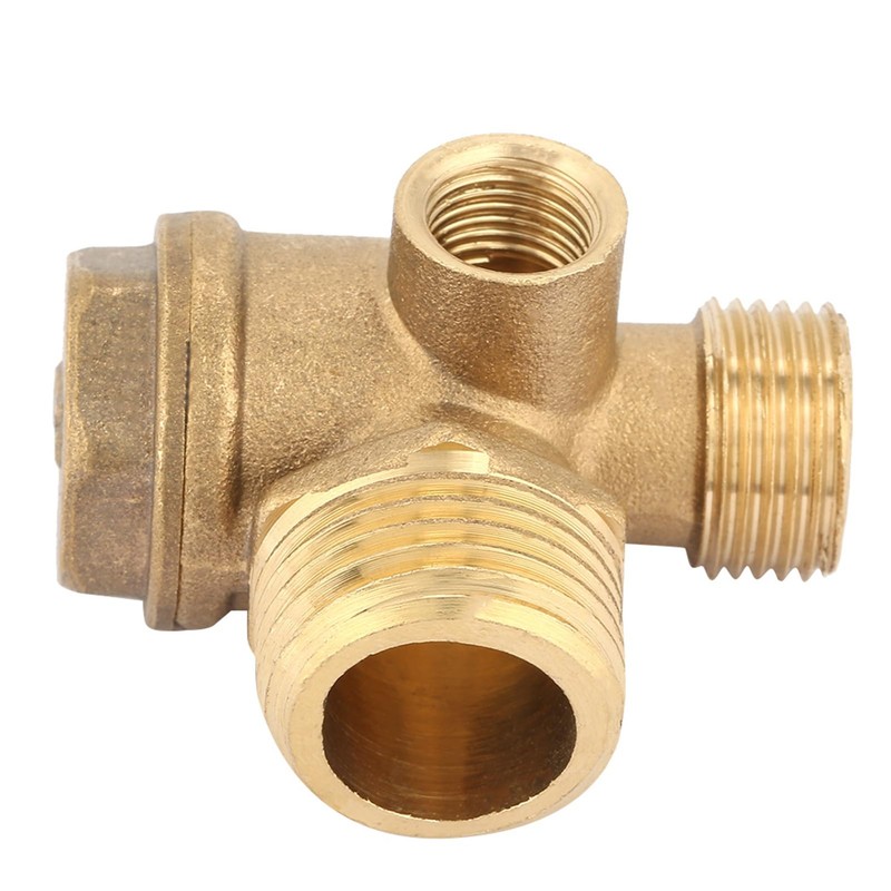 3-Port Brass Air Compressor Check Valve Connection Tool Check Valve