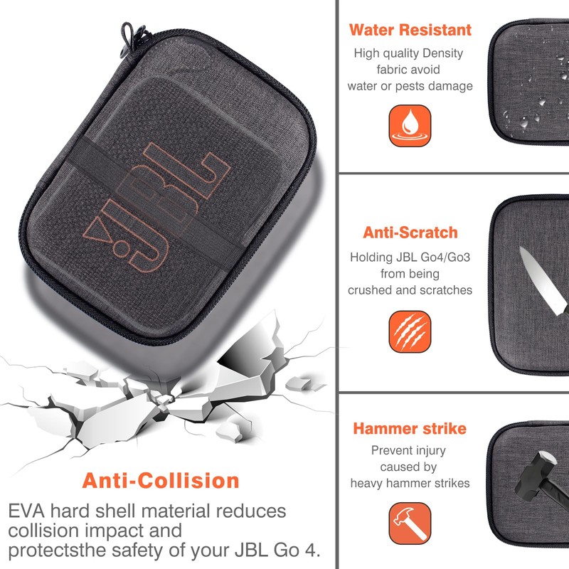 EVGRDCS Carrying case for JBL Go 4/JBL Go 3,Scratch and