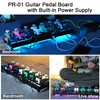 YUER Guitar Pedal Board with Built-in Power Supply & RGB