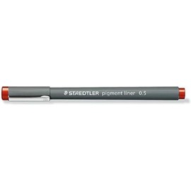 PIGMENT LINER 0.5MM 30803 (PACK OF 6) RED