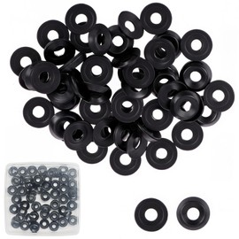 200 Qty #8/#10 Countersunk Finish Washers for Screws and Bolts,304 Stainless Steel,Metal Cup Washer Set for Fastening, Ideal for Automotive, Construction, Industrial, and DIY Use(Black, #10)