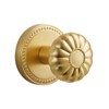 SORWDUERM Dummy Gold Door Knobs Interior Satin Brass Dummy Door