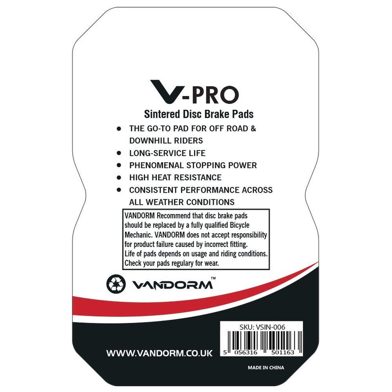 VandormPRO - Shimano G01S, G02S, G03S Pad Variant - SINTERED