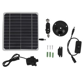 50W Solar Powered Water Pump Solar Panel Kit 24 Hour Operation Solar Panel Water Fountain Pump Kit with Switch Adjustment for Bird Bathing Fish Tanks