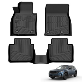 unbranded All Weather 3D TPE Floor Mats For 2023-2025 Mazda CX-50