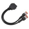 2 in 1 OBD Adapter Diagnostic Scanner 4Pin 6pin to