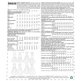 McCall Pattern Company M6838 Misses' Dress Sewing Template, Size E5