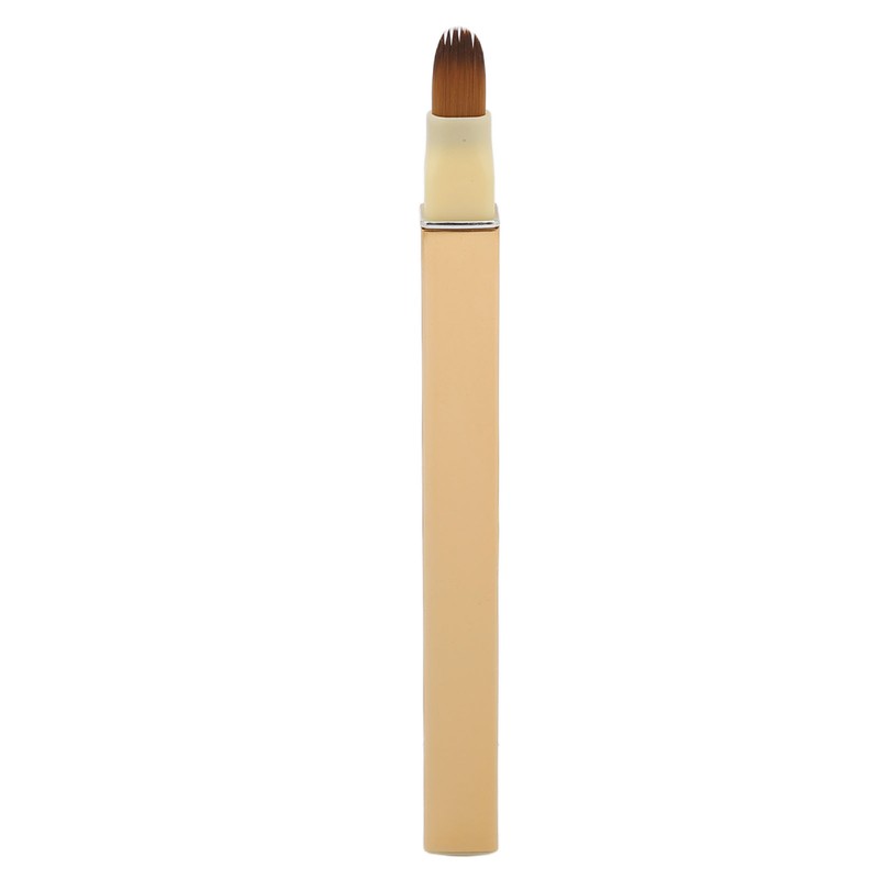 3pcs Gold Retractable Lip Brush Portable Soft Hair Double Ended