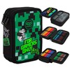 CoolPack F067826 Jumper 3 Game Zone Pencil Case, Multi-Coloured, multicoloured,