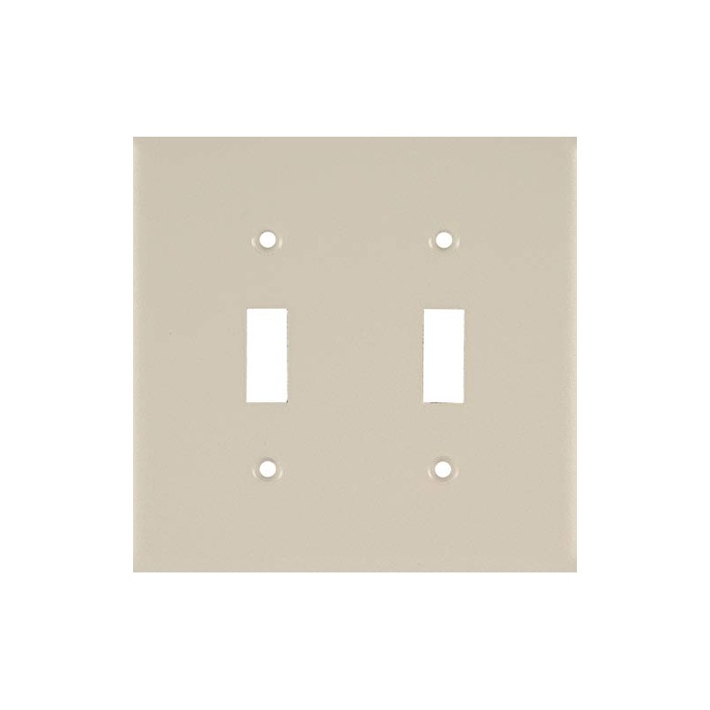 Power Gear Double Toggle Switch Wallplate, Unbreakable Nylon, Light Switch