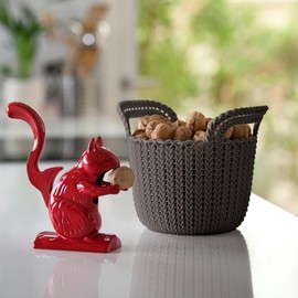 CURVER 226398 Decorative Round Plastic Knitting Basket 23 x 19 x 18.5 cm 3 Litres