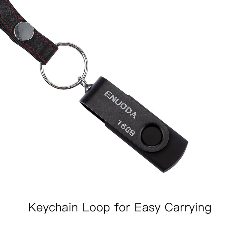 USB Stick Enuoda Rotate Metal Multi-Coloured High Speed USB 2.0
