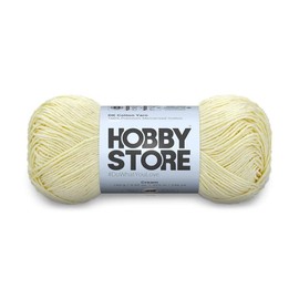 Hobby Store Cotton – DK Yarn – 100% Mercerised Cotton DK Yarn for Crochet & Knitting Lightweight Apparel (1 ball/100 g) - 313 Cream | Magic Needles