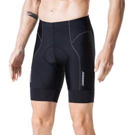 Souke Sports Men's Cycling Shorts Padded Bike Half Pants Bicycle Biking Tights BlackGrey