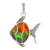 Starborn Ammolite Fish Pendant in Sterling Silver, Sterling Silver, Ammolite