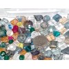 assorted 25 Pcs Large beads Crystal Bead Lot Faceted Transparent