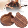 Guitar Pick Box Sapele Wood Cartoon Bear Instrument Accessories Storage