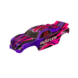 Traxxas Body RUSTLER Pink Clipless