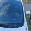 Parking Disc with Saying "Normalerweise fahre ich Lastwagen Geschenk für