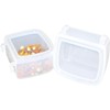 DryFur Pet Carrier Food Water Dish - Clear- Spill Resistant